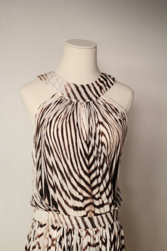 Roberto Cavalli Spring Summer 2007 Zebra Print Mini Dress