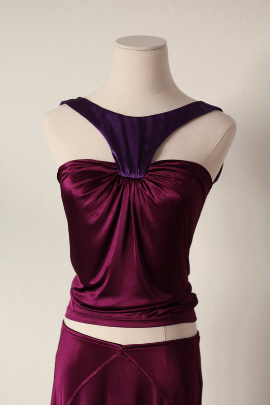 Versace Fall 2006 Purple Skirt Set