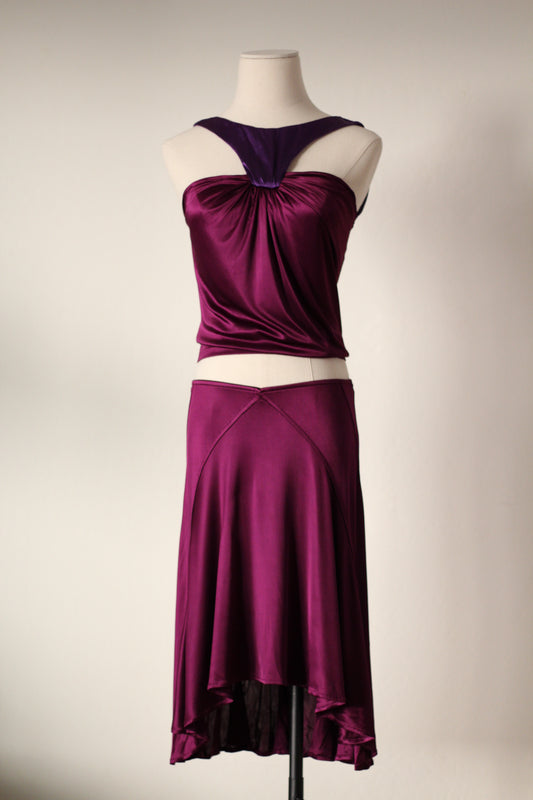 Versace Fall 2006 Purple Skirt Set