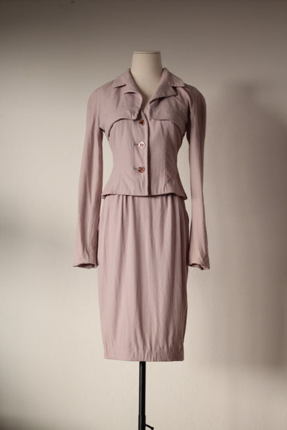 Chloe by Karl Lagerfeld FW 1995 Lilac Suit Set