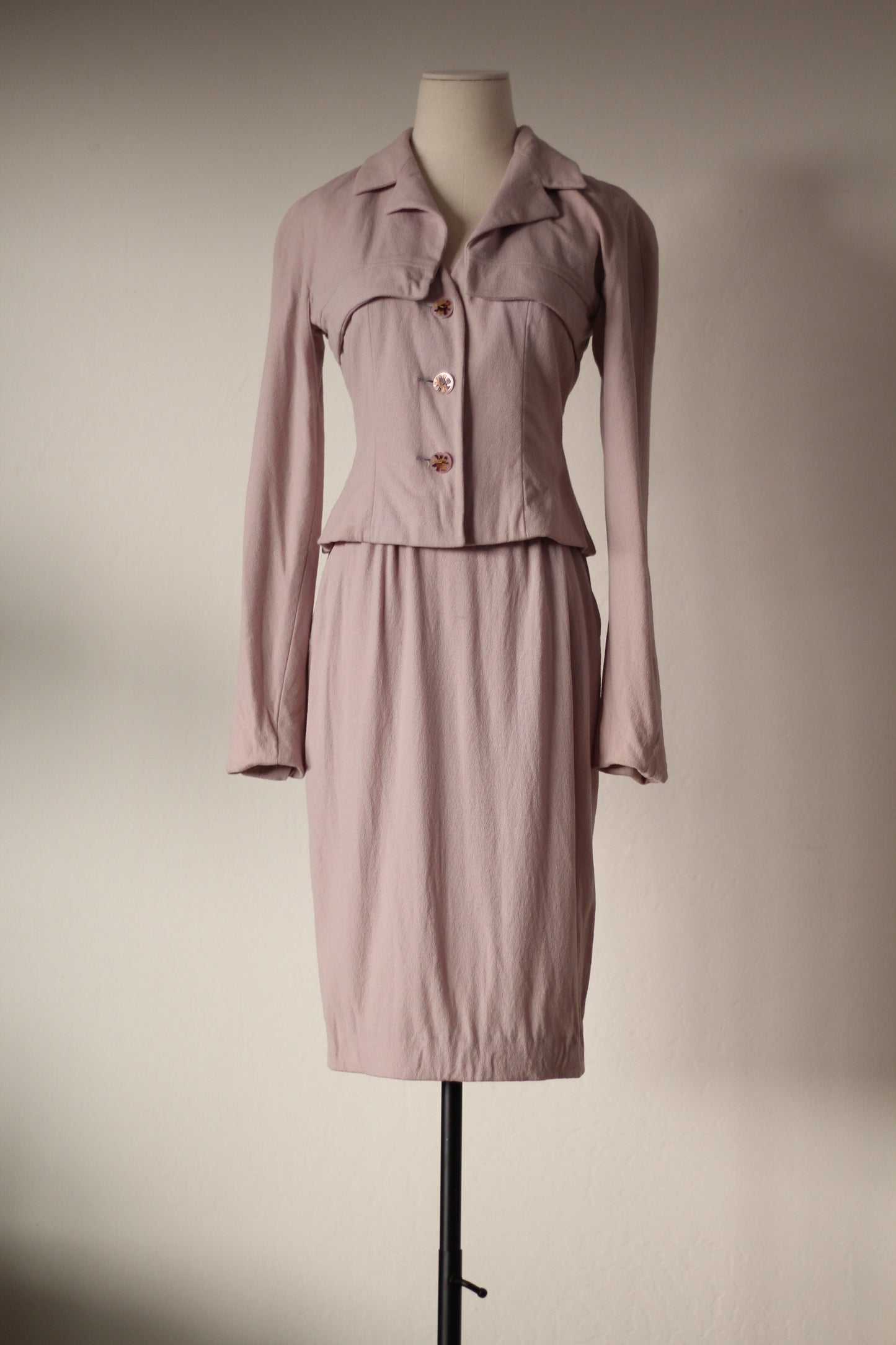 Chloe by Karl Lagerfeld FW 1995 Lilac Suit Set