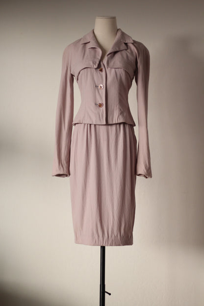 Chloe by Karl Lagerfeld FW 1995 Lilac Suit Set