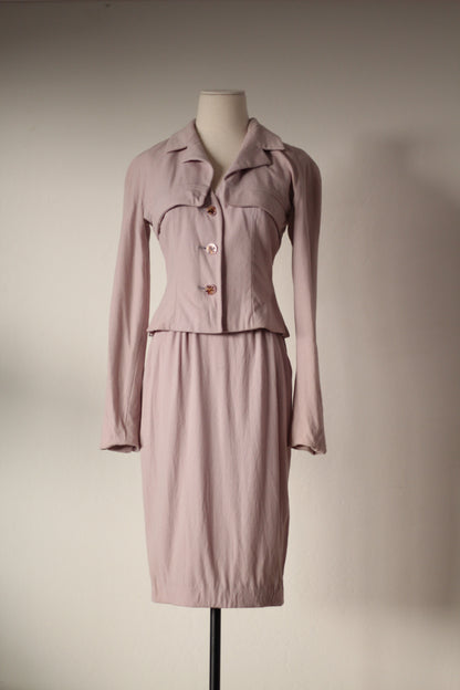 Chloe by Karl Lagerfeld FW 1995 Lilac Suit Set
