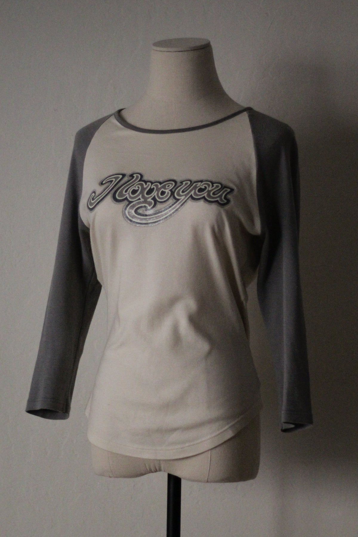 Chloe by Stella McCartney SS 1999 "I Love You" Raglan Glitter Top