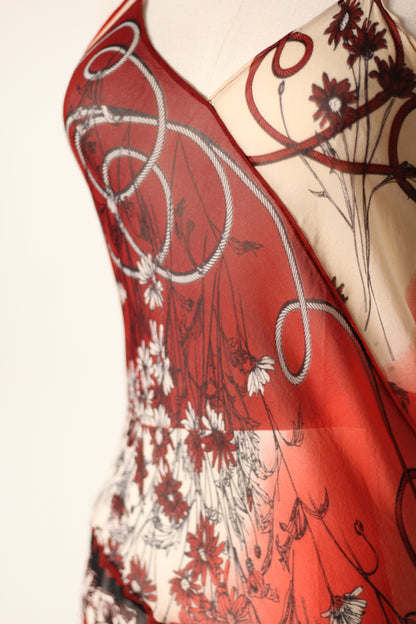 Jean Paul Gaultier Spring Summer 2001 Silk Maxi Dress