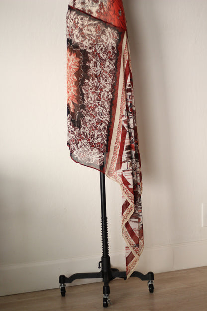 Jean Paul Gaultier Spring Summer 2001 Silk Maxi Dress
