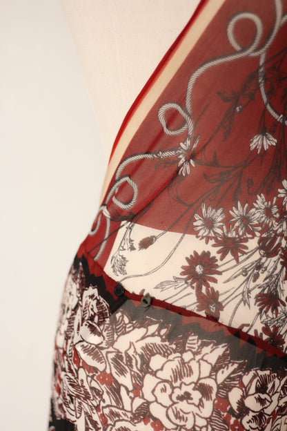 Jean Paul Gaultier Spring Summer 2001 Silk Maxi Dress