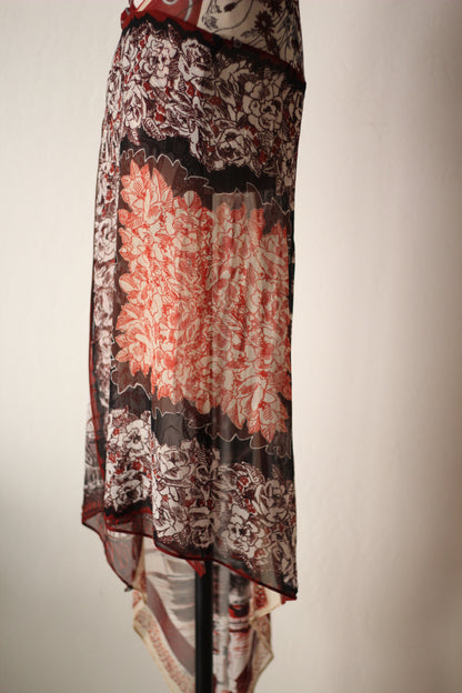 Jean Paul Gaultier Spring Summer 2001 Silk Maxi Dress