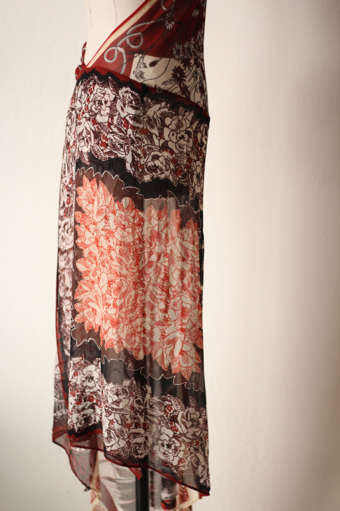 Jean Paul Gaultier Spring Summer 2001 Silk Maxi Dress