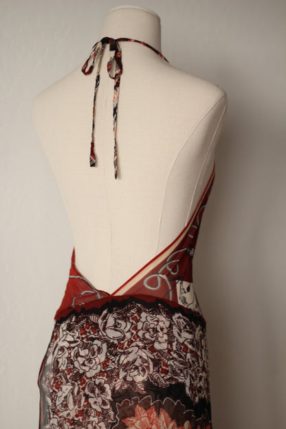 Jean Paul Gaultier Spring Summer 2001 Silk Maxi Dress