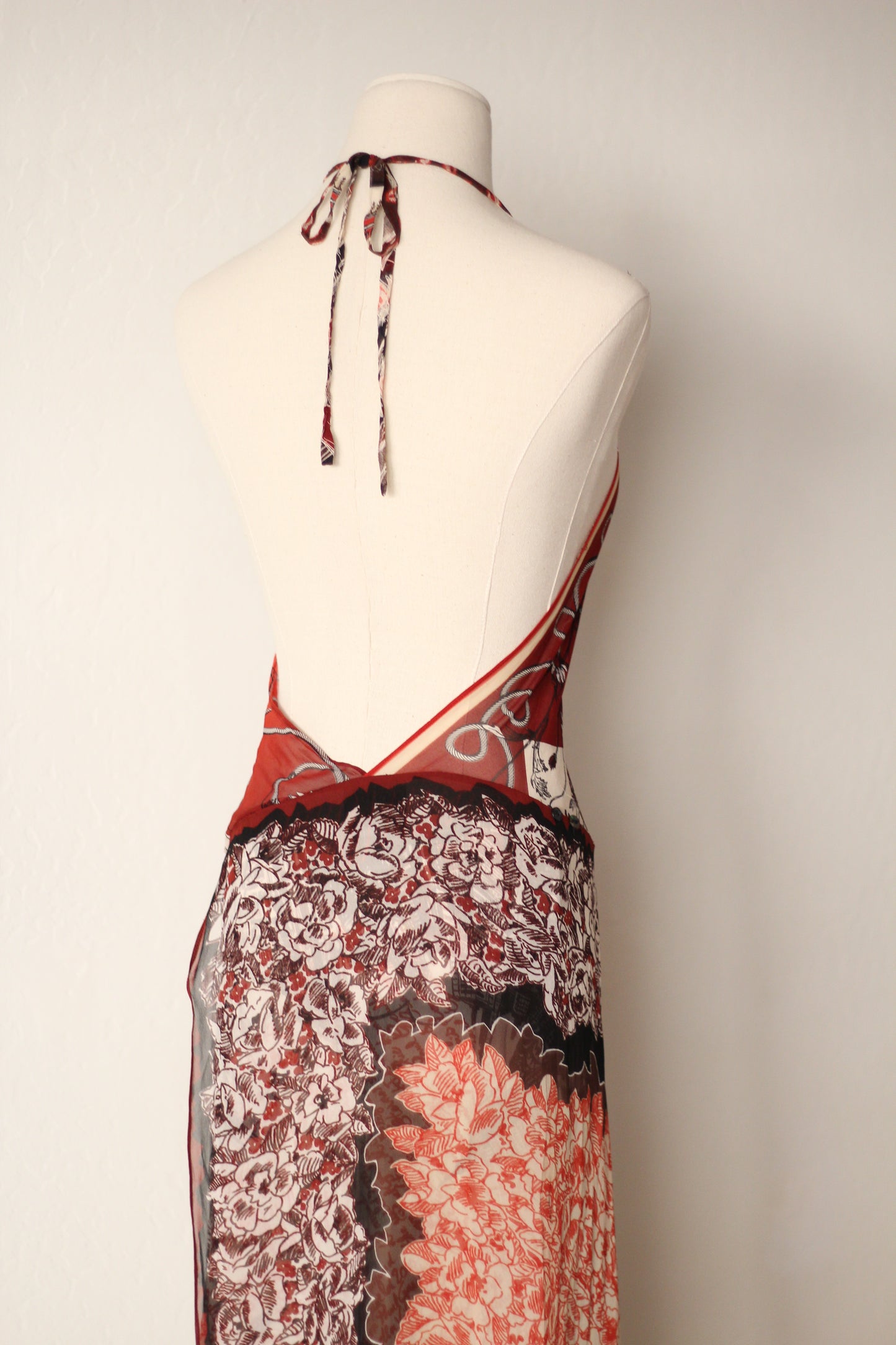Jean Paul Gaultier Spring Summer 2001 Silk Maxi Dress