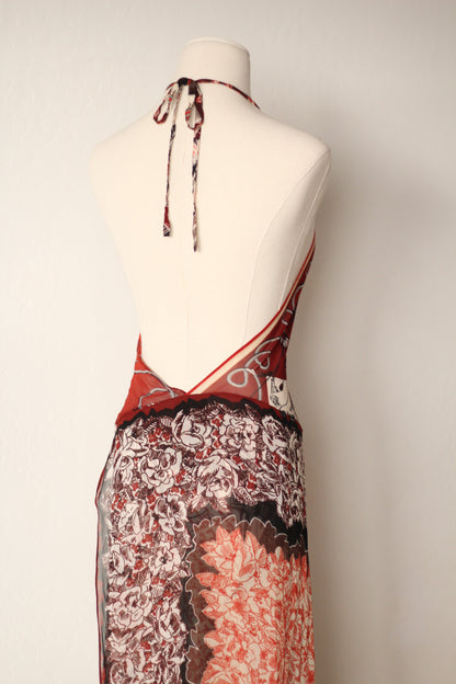 Jean Paul Gaultier Spring Summer 2001 Silk Maxi Dress