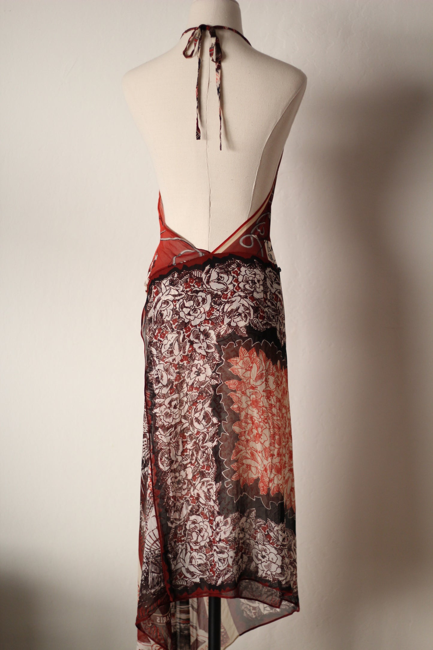 Jean Paul Gaultier Spring Summer 2001 Silk Maxi Dress