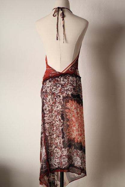Jean Paul Gaultier Spring Summer 2001 Silk Maxi Dress