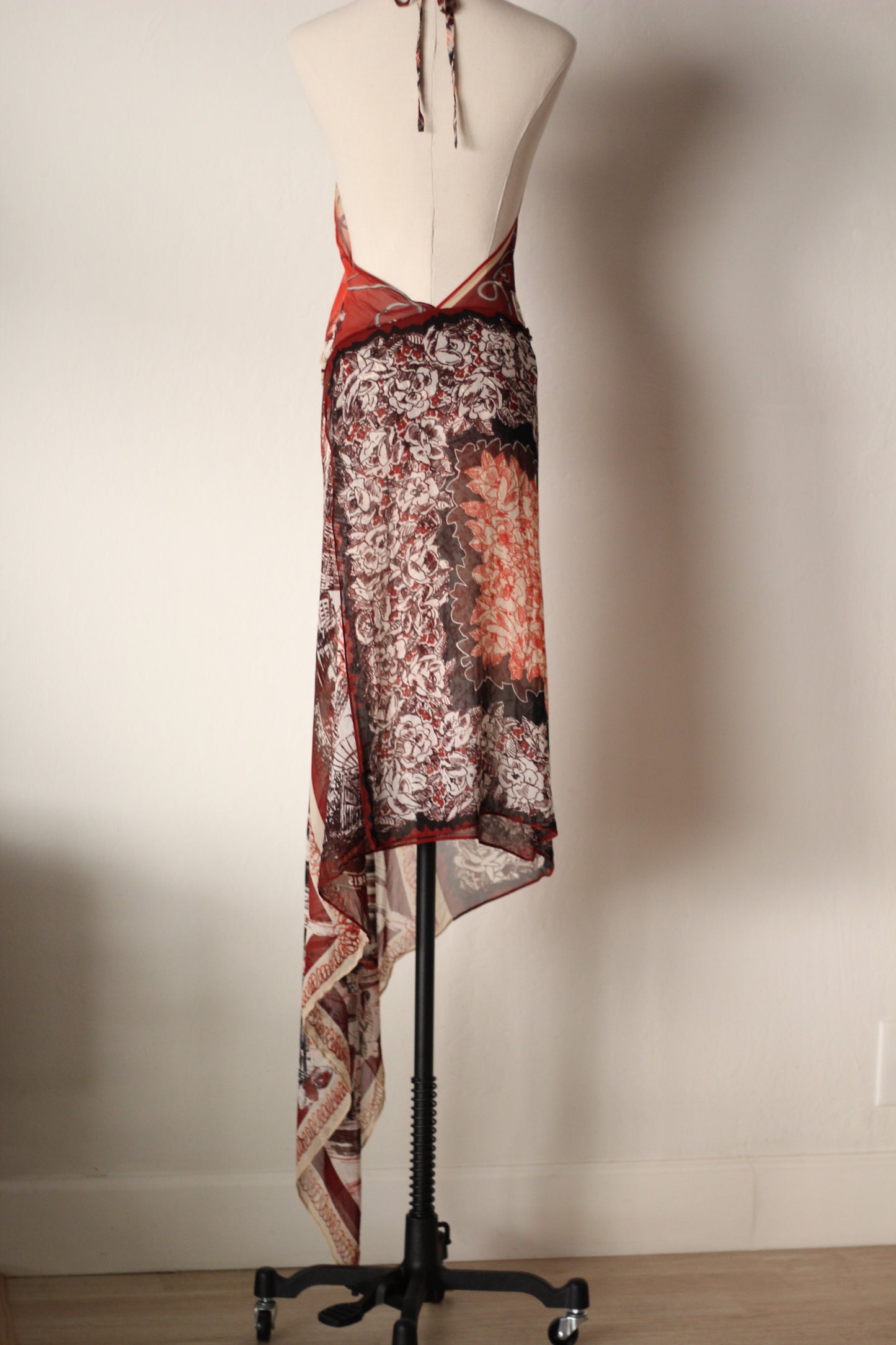Jean Paul Gaultier Spring Summer 2001 Silk Maxi Dress
