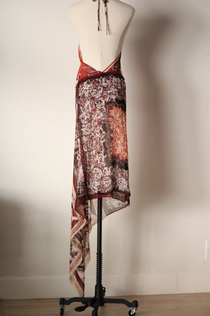 Jean Paul Gaultier Spring Summer 2001 Silk Maxi Dress