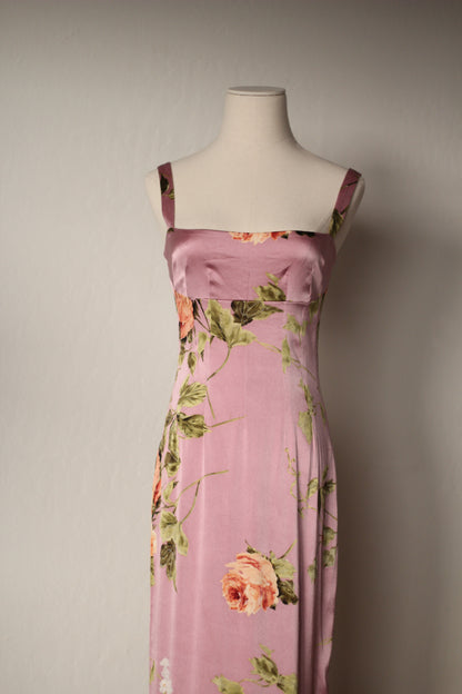 Spring Summer 1997 Dolce & Gabbana Pink Dress and Bra Matching Set