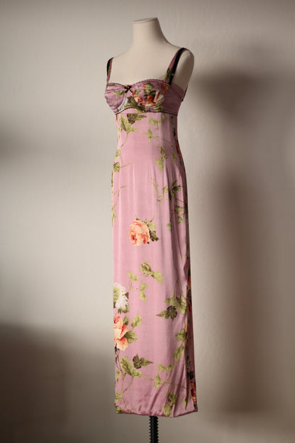 Spring Summer 1997 Dolce & Gabbana Pink Dress and Bra Matching Set