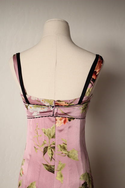 Spring Summer 1997 Dolce & Gabbana Pink Dress and Bra Matching Set