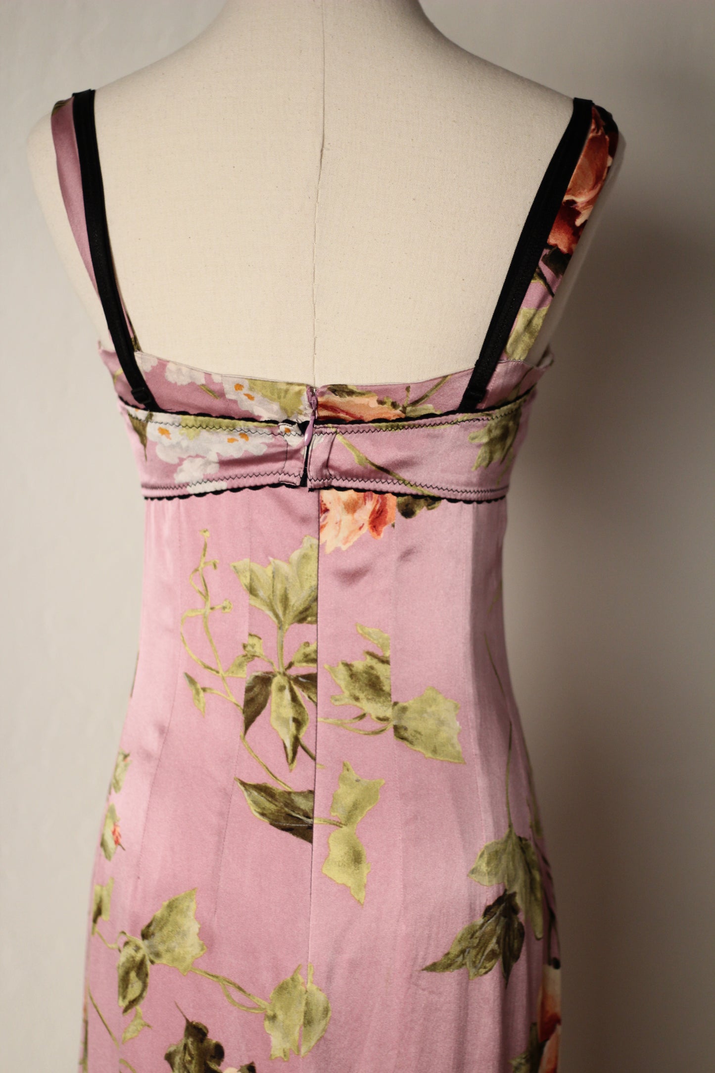 Spring Summer 1997 Dolce & Gabbana Pink Dress and Bra Matching Set