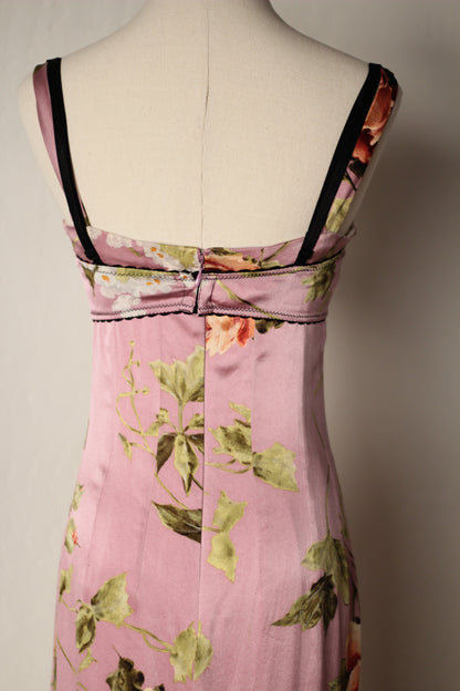 Spring Summer 1997 Dolce & Gabbana Pink Dress and Bra Matching Set