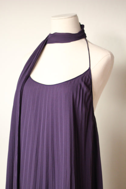 Dolce and Gabbana Fall Winter 2000 Purple Runway Dress and Scarf Set