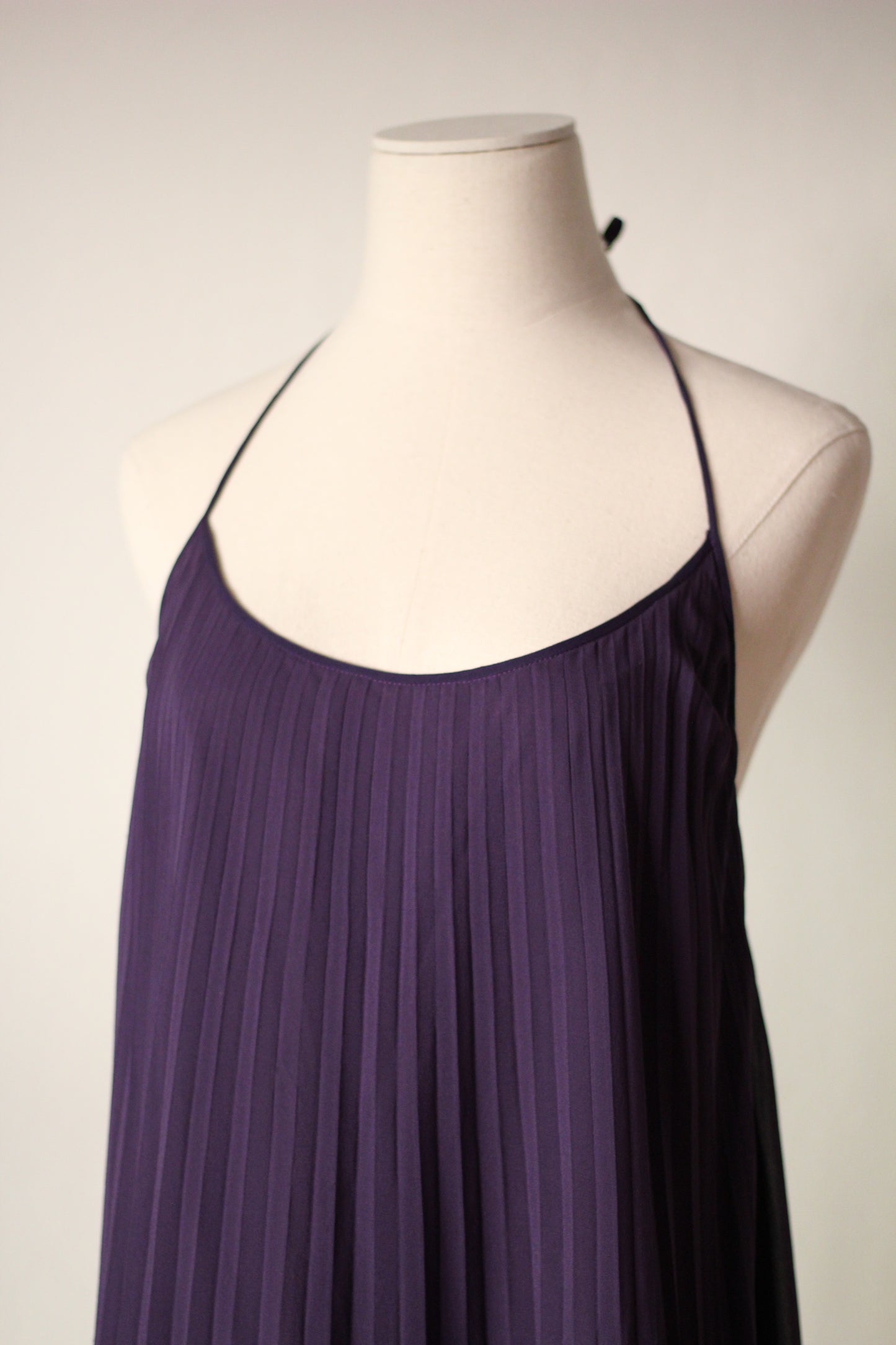 Dolce and Gabbana Fall Winter 2000 Purple Runway Dress and Scarf Set