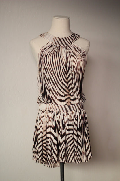 Roberto Cavalli Spring Summer 2007 Zebra Print Mini Dress
