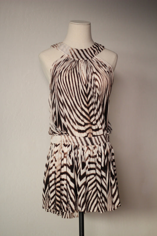 Roberto Cavalli Spring Summer 2007 Zebra Print Mini Dress
