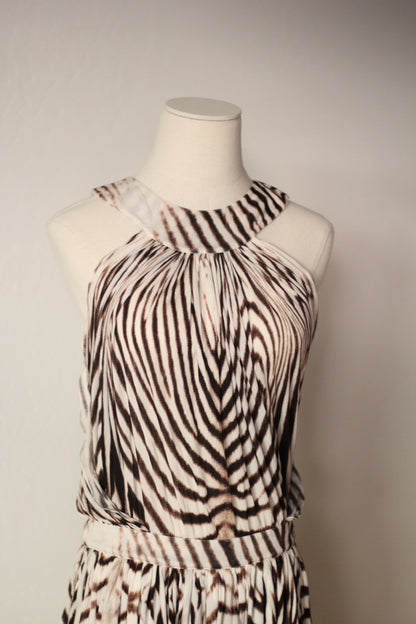 Roberto Cavalli Spring Summer 2007 Zebra Print Mini Dress
