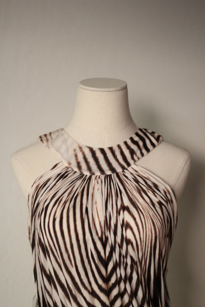 Roberto Cavalli Spring Summer 2007 Zebra Print Mini Dress