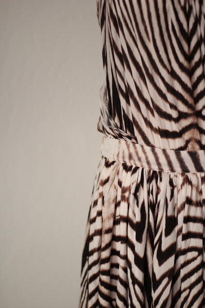 Roberto Cavalli Spring Summer 2007 Zebra Print Mini Dress