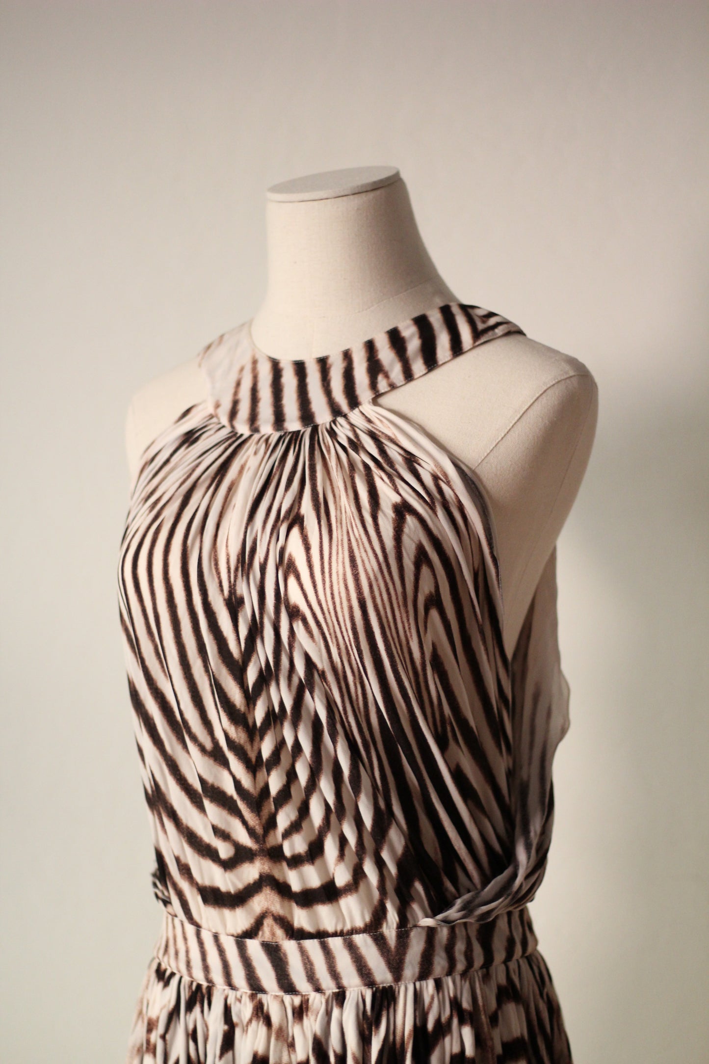 Roberto Cavalli Spring Summer 2007 Zebra Print Mini Dress