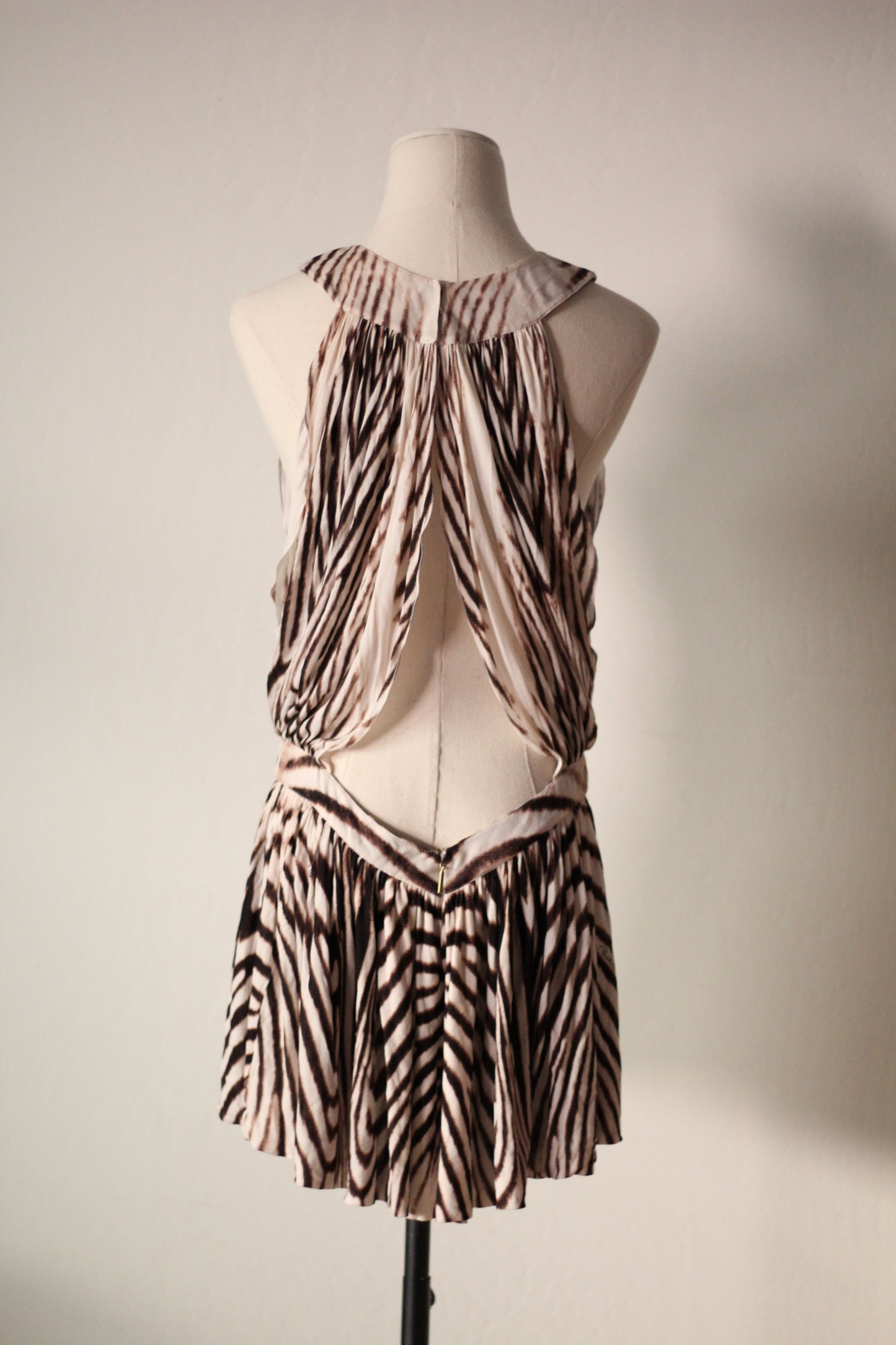 Roberto Cavalli Spring Summer 2007 Zebra Print Mini Dress