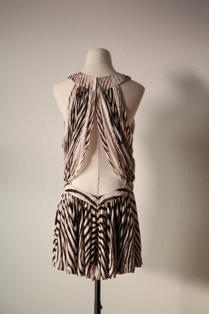 Roberto Cavalli Spring Summer 2007 Zebra Print Mini Dress