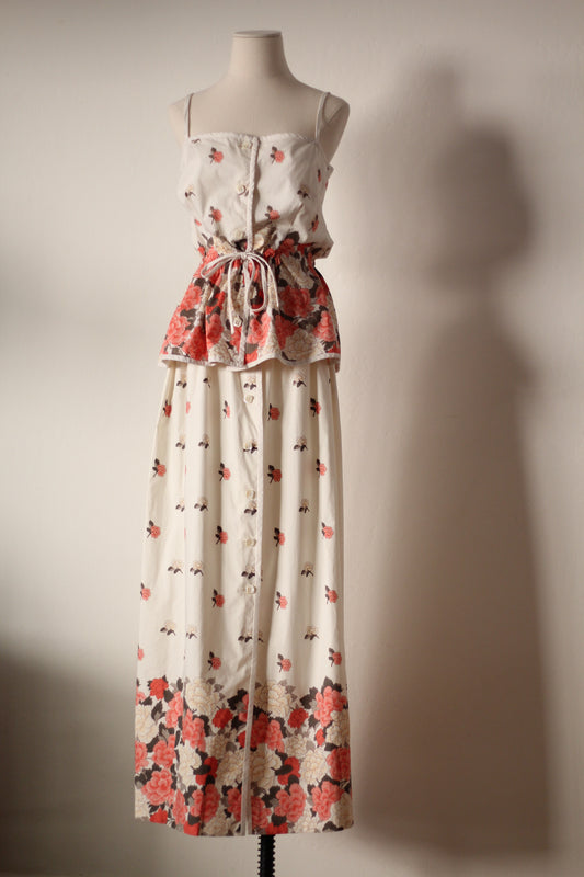 Valentino SS 1976 Skirt and Top Set