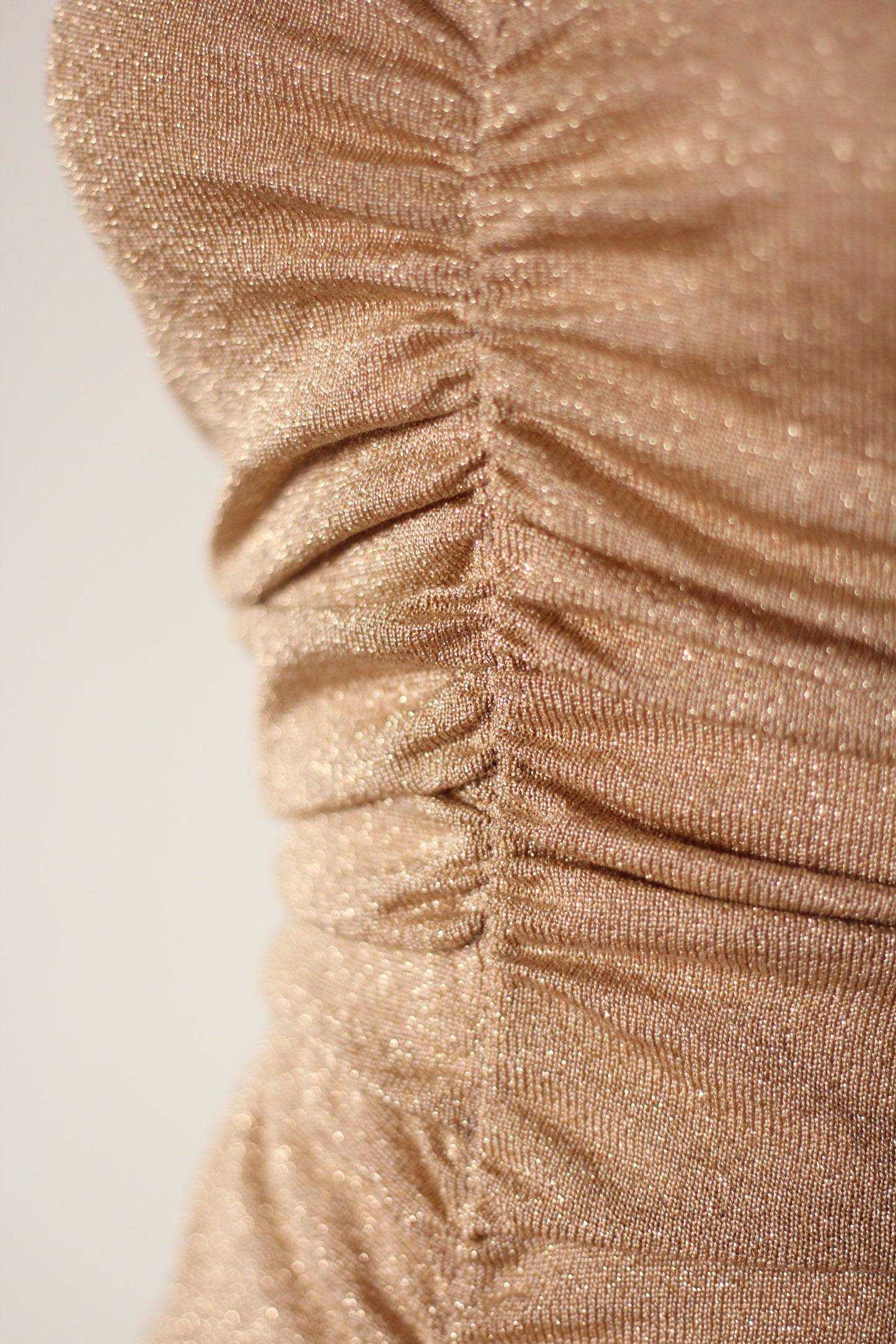 Valentino Boutique Fall/Winter 1997 Runway Gold Embroidered Dress